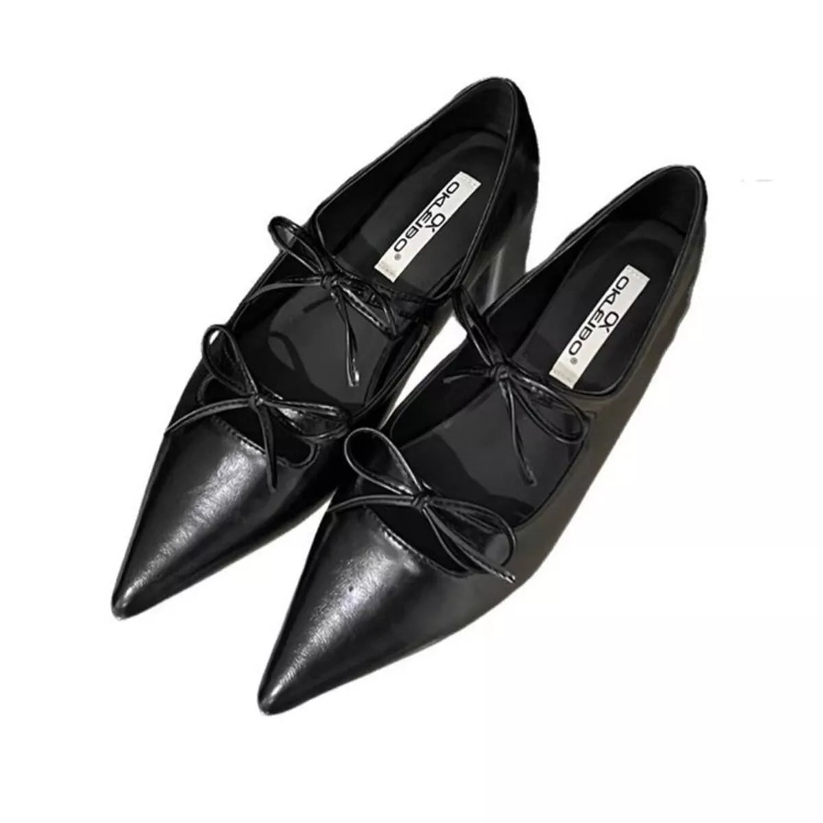 Bow Pointed Toe Flats - Premium variable from Tooksie - Just $62.99! Shop now at Tooksie