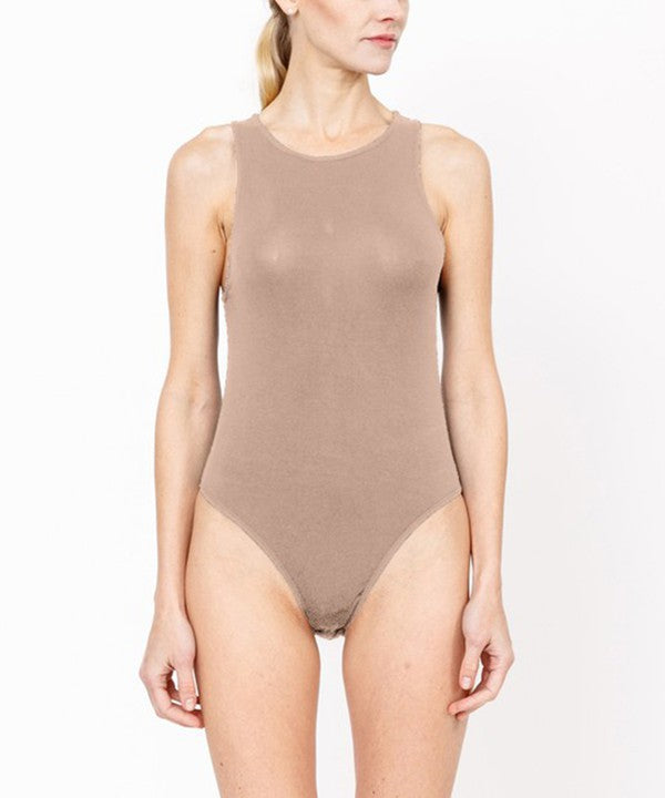 Bamboo Halter Neck Bodysuit - Premium variable from Tooksie - Just $31.99! Shop now at Tooksie