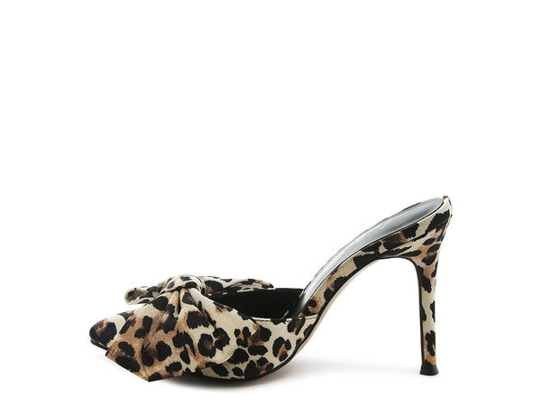 Leopard Print Stiletto Mules - Premium from Tooksie - Just $47.99! Shop now at Tooksie
