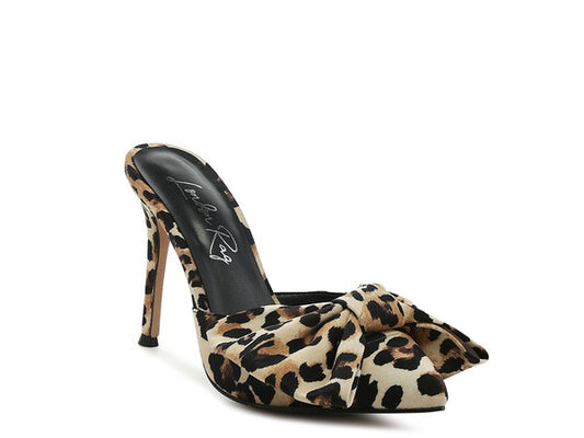 Leopard Print Stiletto Mules - Premium  from Tooksie - Just $47.99! Shop now at Tooksie