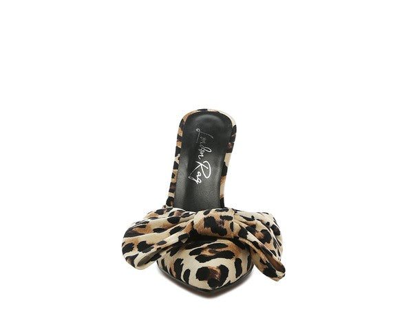Leopard Print Stiletto Mules - Premium from Tooksie - Just $47.99! Shop now at Tooksie
