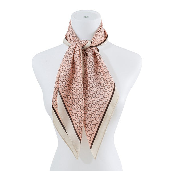 Circle Print Satin Scarf - Premium from Tooksie - Just $9.99! Shop now at Tooksie