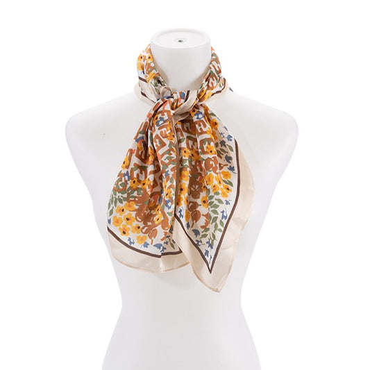 Dainty Floral Satin Scarf - Premium variable from Tooksie - Just $8.99! Shop now at Tooksie
