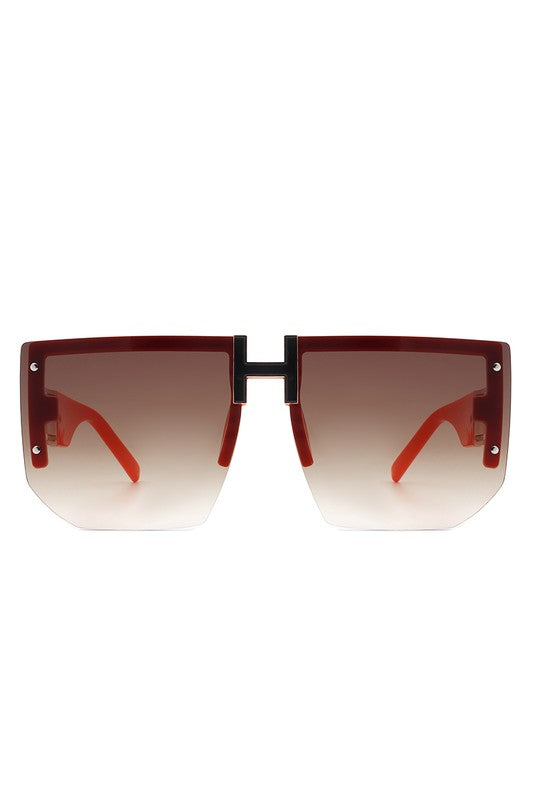 Square Oversize Flat Top Sunglasses - Premium from Tooksie - Just $13.99! Shop now at Tooksie
