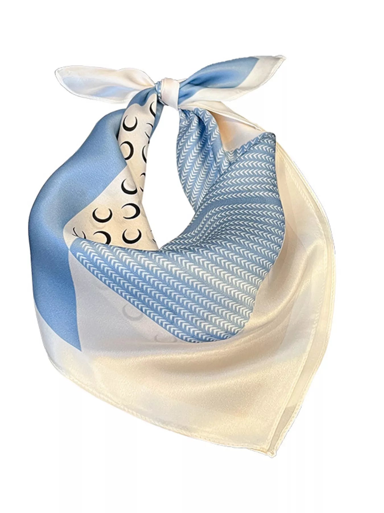 Patterned Silk Scarf - Premium simple from Tooksie - Just $21.99! Shop now at Tooksie