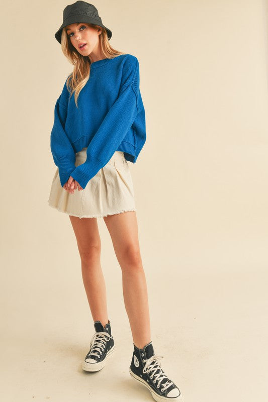 Cropped Sweater - Premium from Tooksie - Just $45.99! Shop now at Tooksie