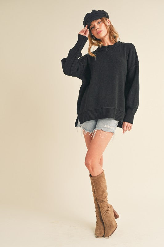 Crew Neck Sweater - Premium variable from Tooksie - Just $45.99! Shop now at Tooksie