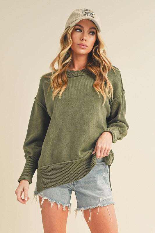 Crew Neck Sweater - Premium variable from Tooksie - Just $45.99! Shop now at Tooksie