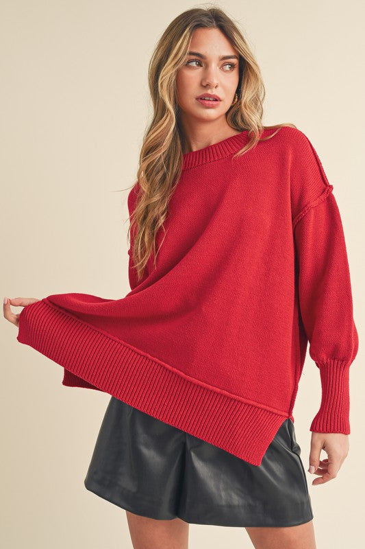 Crew Neck Sweater - Premium variable from Tooksie - Just $45.99! Shop now at Tooksie