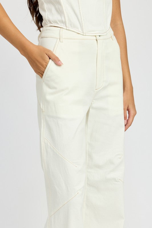 High Waisted Wide Leg Trousers - Premium variable from Tooksie - Just $59.99! Shop now at Tooksie