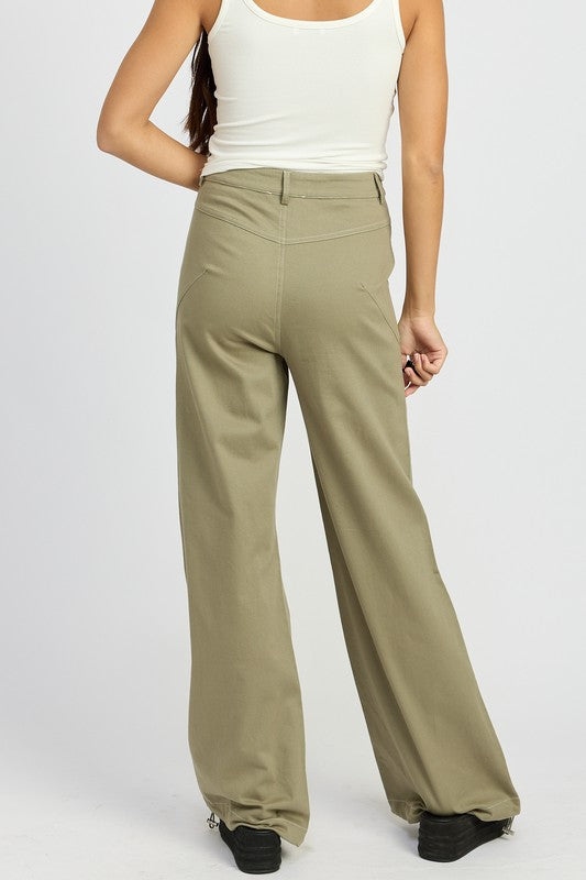 High Waisted Wide Leg Trousers - Premium variable from Tooksie - Just $59.99! Shop now at Tooksie