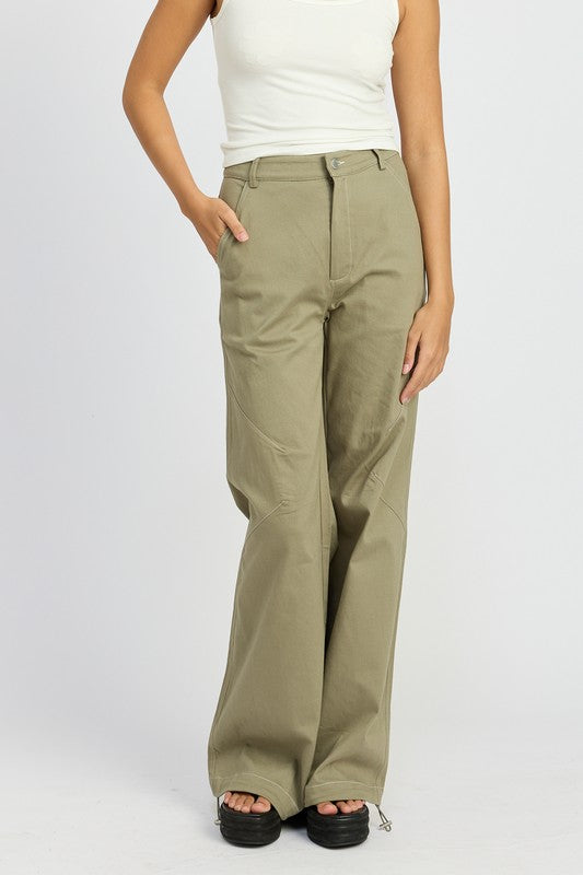 High Waisted Wide Leg Trousers - Premium variable from Tooksie - Just $59.99! Shop now at Tooksie