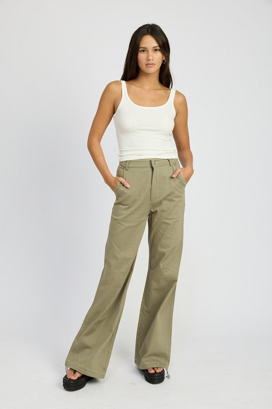 High Waisted Wide Leg Trousers - Premium variable from Tooksie - Just $59.99! Shop now at Tooksie