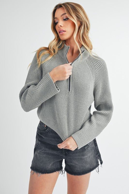 Half-Zip Sweater - Premium variable from Tooksie - Just $57.99! Shop now at Tooksie