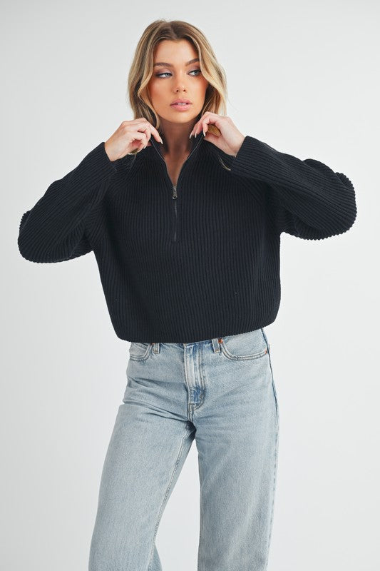 Half-Zip Sweater - Premium variable from Tooksie - Just $57.99! Shop now at Tooksie