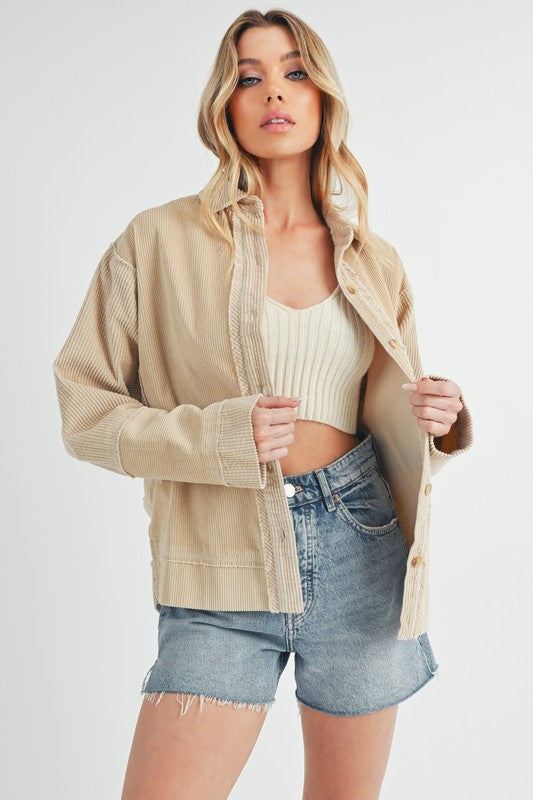 Corduroy Jacket - Premium variable from Tooksie - Just $72.99! Shop now at Tooksie