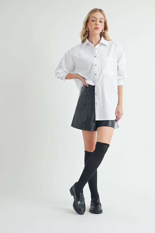 White Button Down Shirt - Premium variable from Tooksie - Just $41.99! Shop now at Tooksie