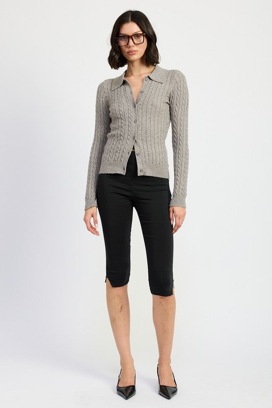 Cable Knit Cardigan - Premium variable from Tooksie - Just $54.99! Shop now at Tooksie