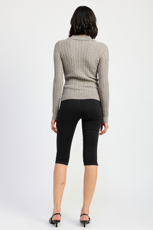 Cable Knit Cardigan - Premium variable from Tooksie - Just $54.99! Shop now at Tooksie
