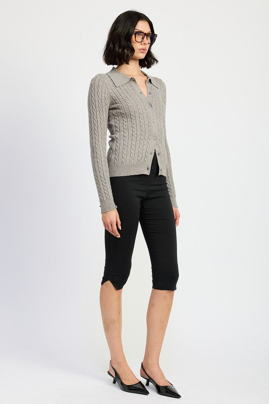 Cable Knit Cardigan - Premium variable from Tooksie - Just $54.99! Shop now at Tooksie