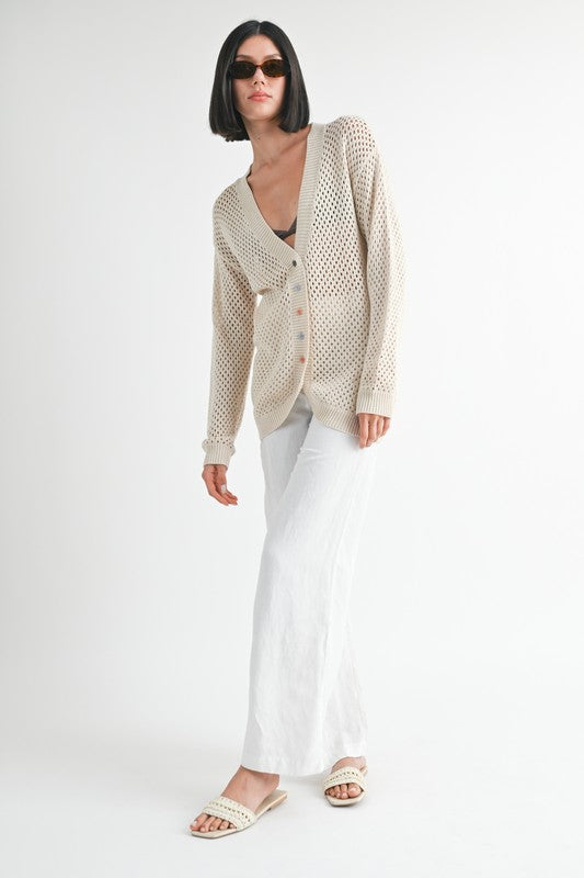 Crochet Cardigan - Premium from Tooksie - Just $47.99! Shop now at Tooksie