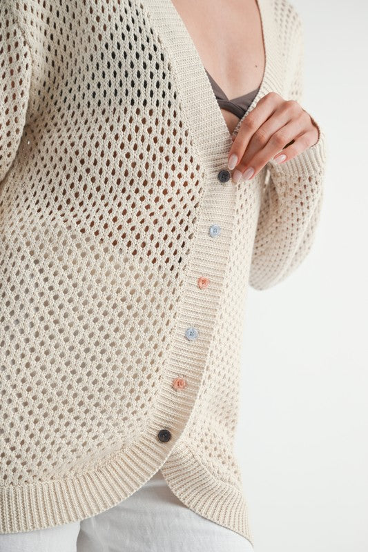 Crochet Cardigan - Premium from Tooksie - Just $47.99! Shop now at Tooksie