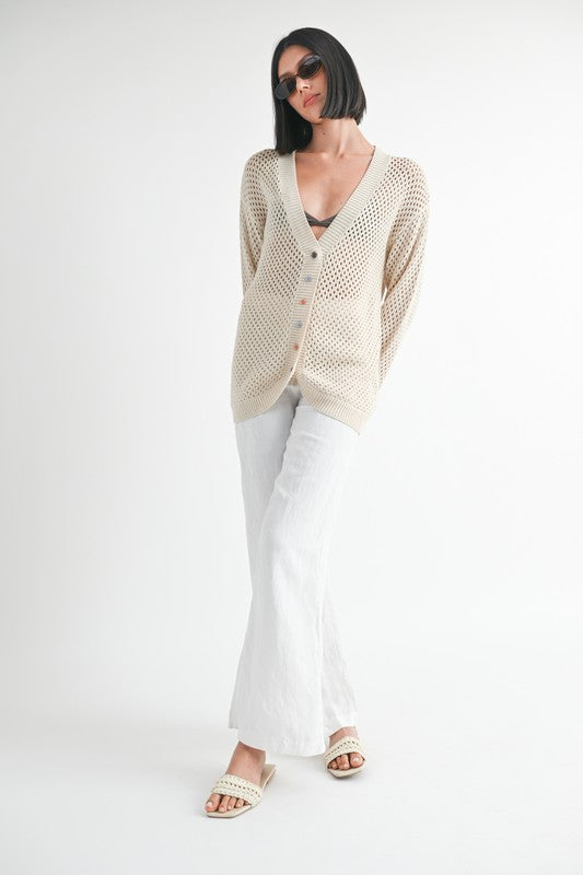 Crochet Cardigan - Premium from Tooksie - Just $47.99! Shop now at Tooksie