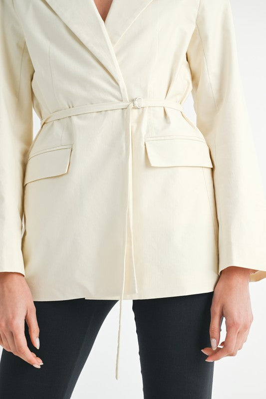 Belted Blazer - Premium variable from Tooksie - Just $94.99! Shop now at Tooksie
