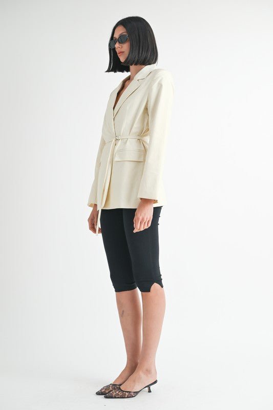 Belted Blazer - Premium variable from Tooksie - Just $94.99! Shop now at Tooksie