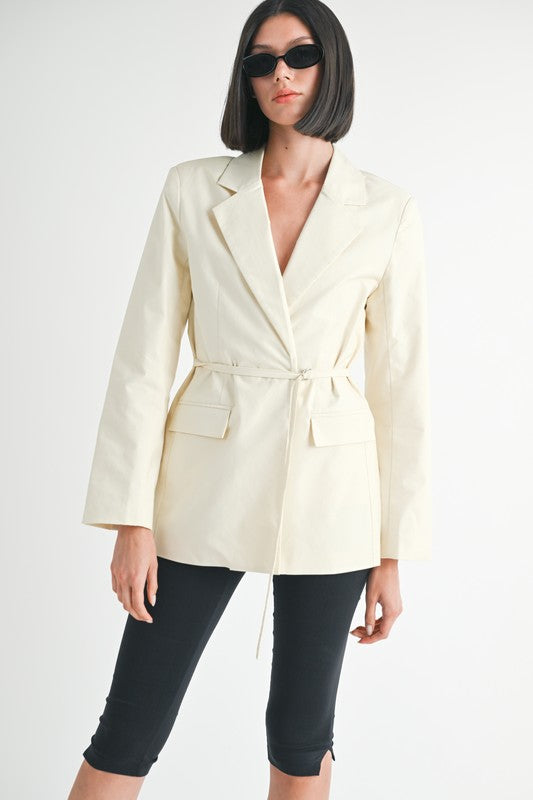 Belted Blazer - Premium variable from Tooksie - Just $94.99! Shop now at Tooksie