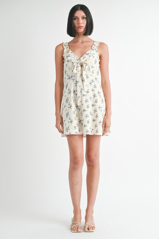 MINI RUFFLE BOW TIE DRESS - Premium from Emory Park - Just $56.99! Shop now at Tooksie