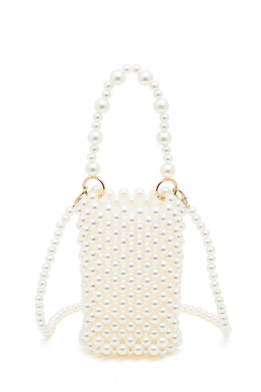 Beaded Handbag With Braided Handle - Premium variable from Tooksie - Just $45.99! Shop now at Tooksie