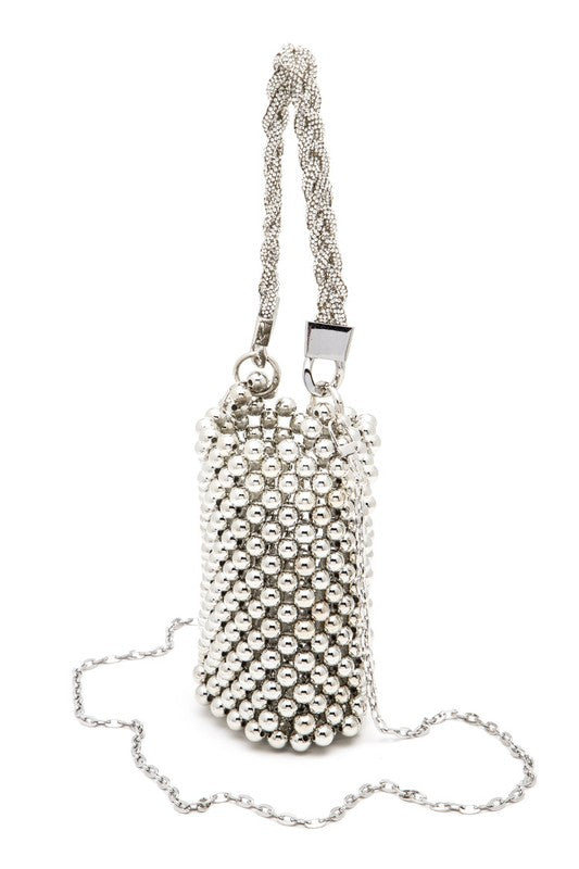 Beaded Handbag With Braided Handle - Premium variable from Tooksie - Just $45.99! Shop now at Tooksie