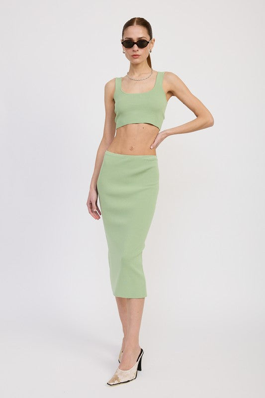 Midi Pencil Skirt - Premium variable from Tooksie - Just $55.99! Shop now at Tooksie