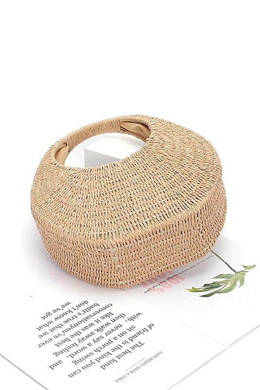 Basket Weave Moon Bag - Premium variable from Tooksie - Just $45.99! Shop now at Tooksie