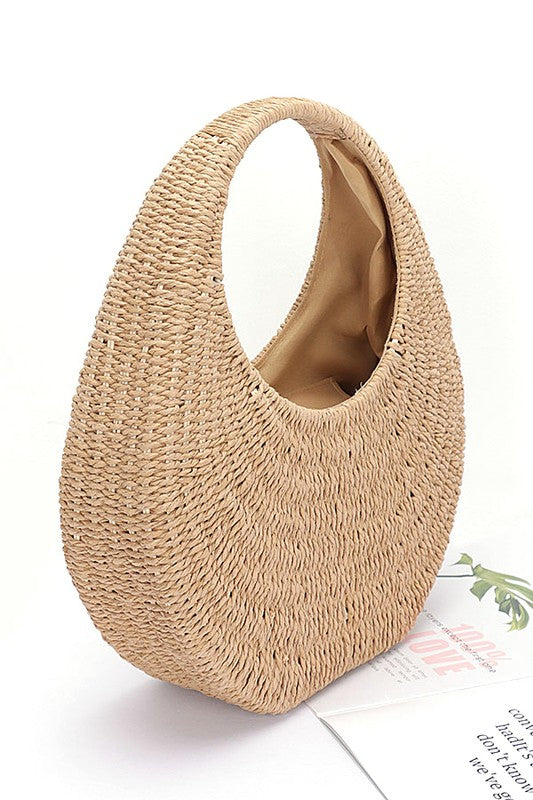 Basket Weave Moon Bag - Premium variable from Tooksie - Just $45.99! Shop now at Tooksie