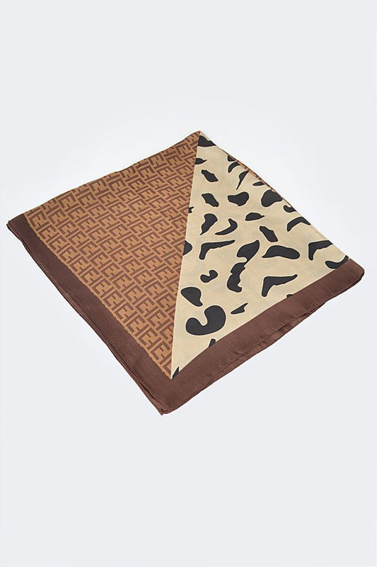 Satin Leopard Multi Print Scarf - Premium simple from Tooksie - Just $9.99! Shop now at Tooksie