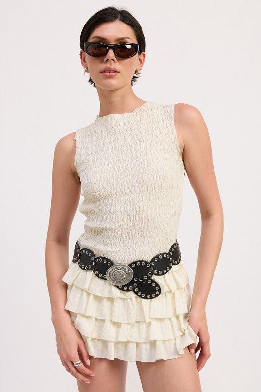 Tiered Ruffle Mini Skirt - Premium variable from Tooksie - Just $59.99! Shop now at Tooksie