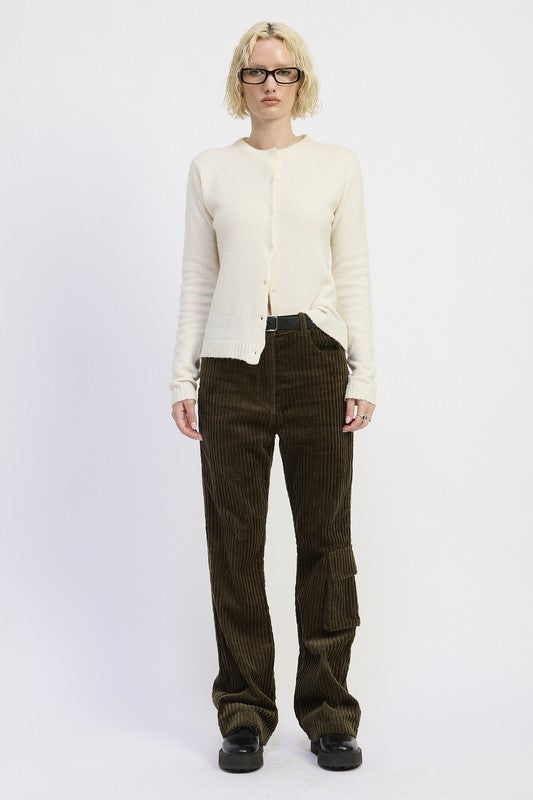 Wide Leg Corduroy Trousers - Premium variable from Tooksie - Just $74.99! Shop now at Tooksie