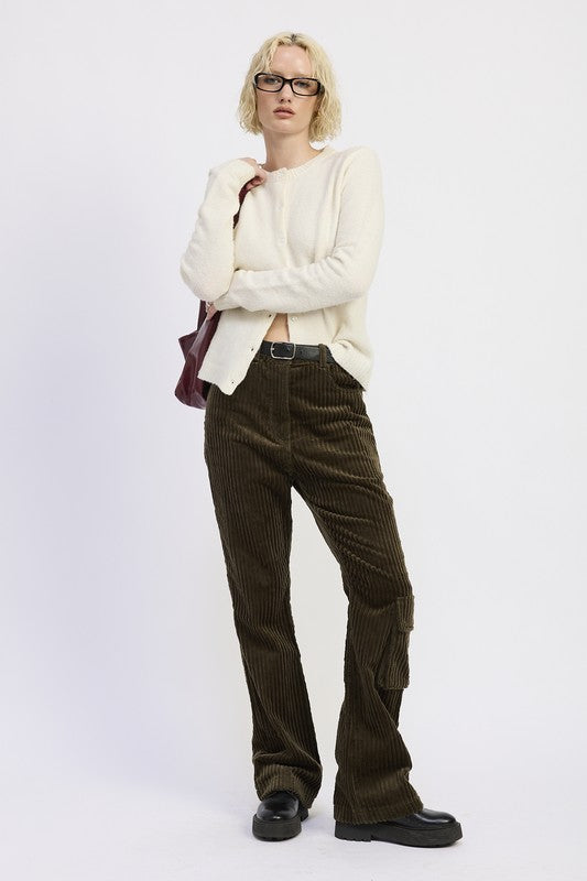 Wide Leg Corduroy Trousers - Premium variable from Tooksie - Just $74.99! Shop now at Tooksie