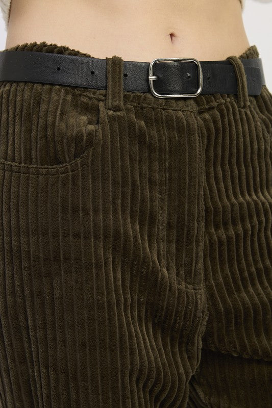 Wide Leg Corduroy Trousers - Premium variable from Tooksie - Just $74.99! Shop now at Tooksie