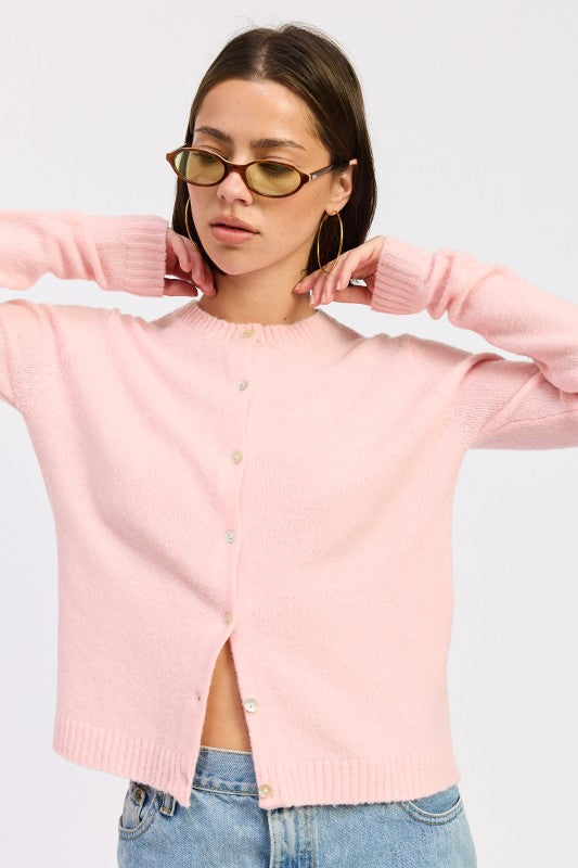 Fitted Button Up Cardigan - Premium variable from Tooksie - Just $48.99! Shop now at Tooksie