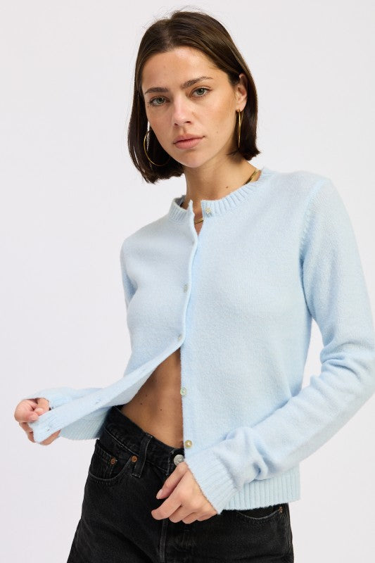 Fitted Button Up Cardigan - Premium variable from Tooksie - Just $48.99! Shop now at Tooksie