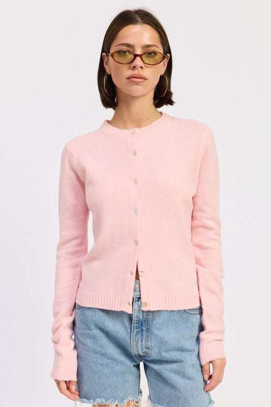 Fitted Button Up Cardigan - Premium variable from Tooksie - Just $48.99! Shop now at Tooksie
