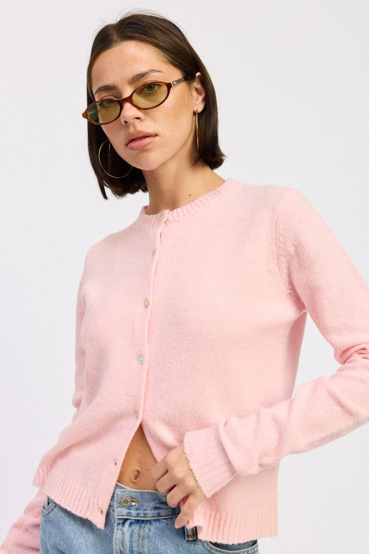 Fitted Button Up Cardigan - Premium variable from Tooksie - Just $48.99! Shop now at Tooksie