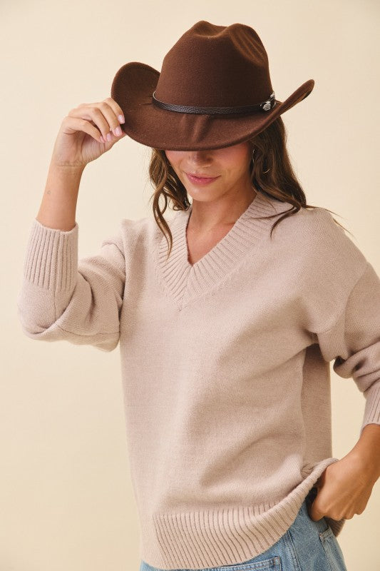 Oversized V-Neck Sweater - Premium variable from Tooksie - Just $59.99! Shop now at Tooksie