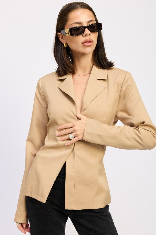 Fitted Blazer - Premium variable from Tooksie - Just $75.99! Shop now at Tooksie
