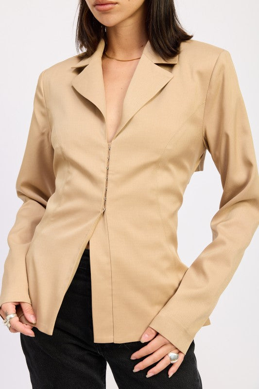 Fitted Blazer - Premium variable from Tooksie - Just $75.99! Shop now at Tooksie