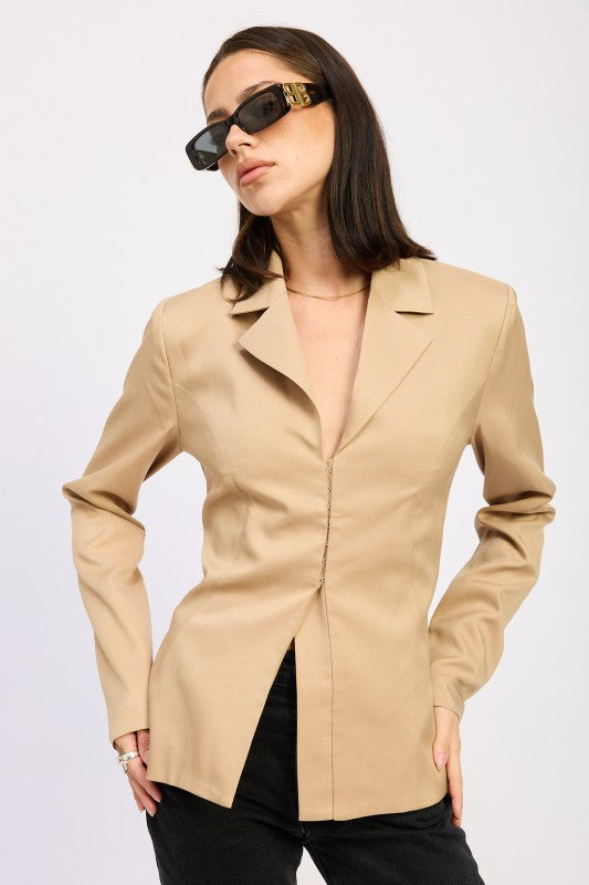 Fitted Blazer - Premium variable from Tooksie - Just $75.99! Shop now at Tooksie