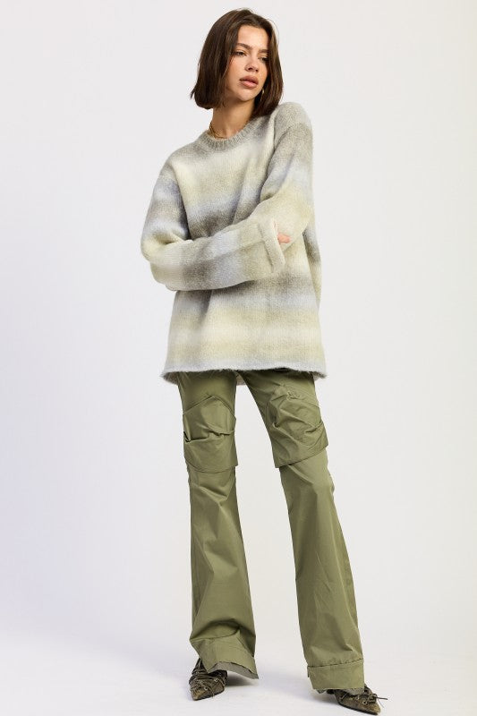 Ombre Striped Sweater - Premium variable from Tooksie - Just $63.99! Shop now at Tooksie